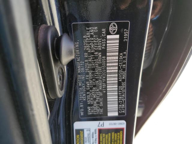 Photo 11 VIN: 4T1BF1FK2CU150058 - TOYOTA CAMRY 