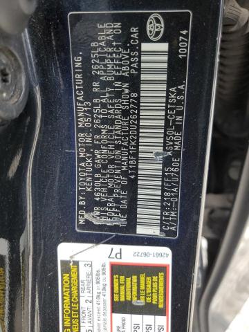 Photo 11 VIN: 4T1BF1FK2DU262778 - TOYOTA CAMRY L 