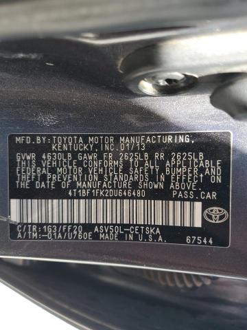 Photo 11 VIN: 4T1BF1FK2DU646480 - TOYOTA CAMRY 