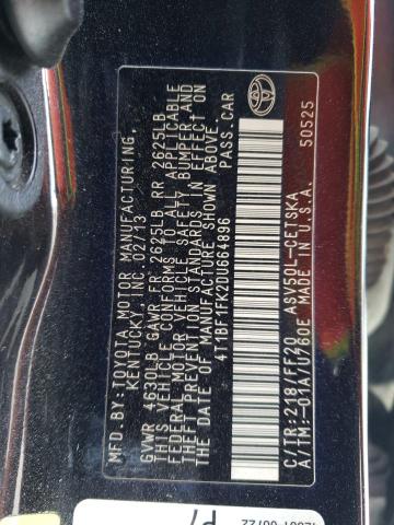 Photo 11 VIN: 4T1BF1FK2DU664896 - TOYOTA CAMRY 