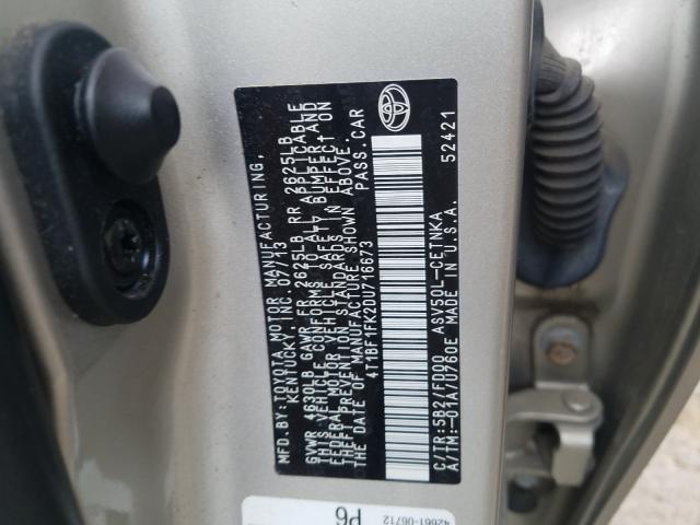 Photo 9 VIN: 4T1BF1FK2DU716673 - TOYOTA CAMRY L 