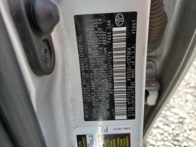 Photo 11 VIN: 4T1BF1FK2EU311379 - TOYOTA CAMRY L 