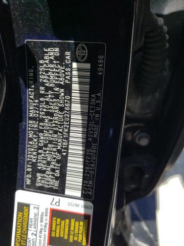 Photo 9 VIN: 4T1BF1FK2EU376670 - TOYOTA CAMRY L 