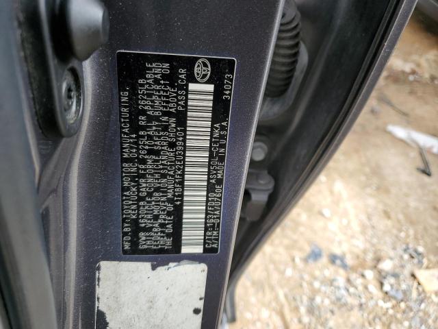 Photo 9 VIN: 4T1BF1FK2EU399401 - TOYOTA CAMRY L 