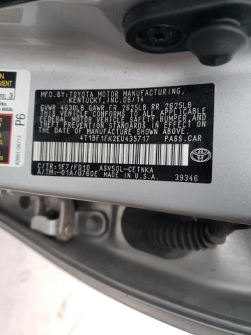 Photo 9 VIN: 4T1BF1FK2EU435717 - TOYOTA CAMRY L 