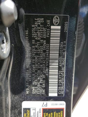 Photo 11 VIN: 4T1BF1FK2EU468202 - TOYOTA CAMRY L 