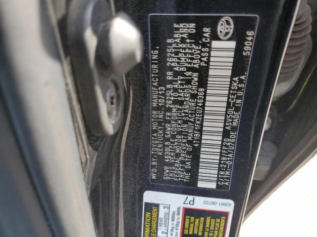 Photo 12 VIN: 4T1BF1FK2EU746368 - TOYOTA CAMRY L 