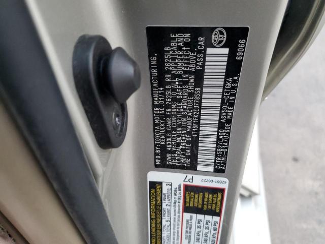 Photo 12 VIN: 4T1BF1FK2EU778558 - TOYOTA CAMRY L 