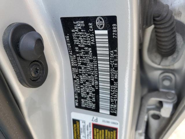 Photo 11 VIN: 4T1BF1FK2EU783212 - TOYOTA CAMRY L 