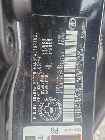 Photo 11 VIN: 4T1BF1FK2EU822736 - TOYOTA CAMRY L 