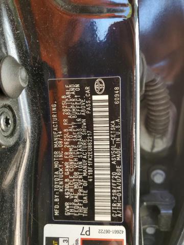 Photo 9 VIN: 4T1BF1FK2EU862217 - TOYOTA CAMRY L 