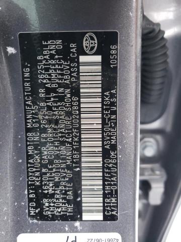 Photo 11 VIN: 4T1BF1FK2FU020866 - TOYOTA CAMRY 