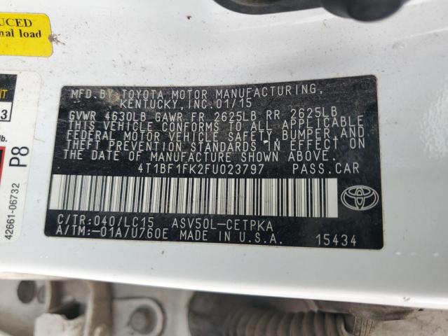 Photo 11 VIN: 4T1BF1FK2FU023797 - TOYOTA CAMRY LE 