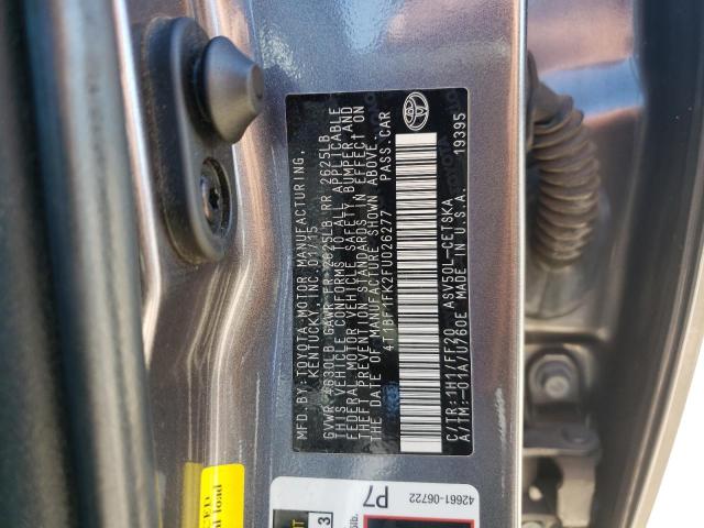 Photo 9 VIN: 4T1BF1FK2FU026277 - TOYOTA CAMRY LE 