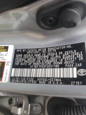 Photo 9 VIN: 4T1BF1FK2FU031186 - TOYOTA CAMRY LE 