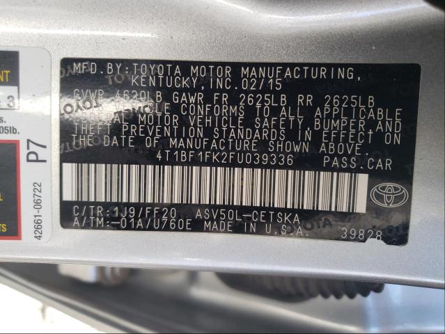 Photo 9 VIN: 4T1BF1FK2FU039336 - TOYOTA CAMRY LE 