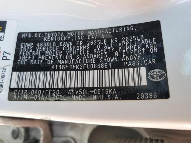 Photo 11 VIN: 4T1BF1FK2FU066861 - TOYOTA CAMRY LE 