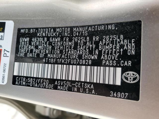 Photo 11 VIN: 4T1BF1FK2FU070828 - TOYOTA CAMRY 