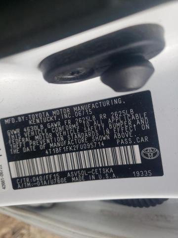 Photo 9 VIN: 4T1BF1FK2FU095714 - TOYOTA CAMRY LE 