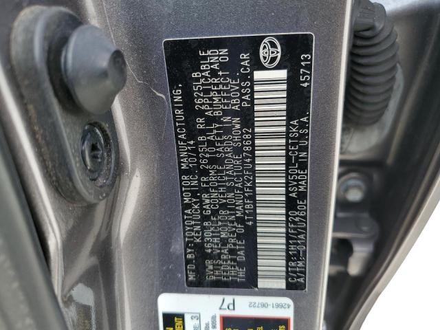 Photo 11 VIN: 4T1BF1FK2FU478682 - TOYOTA CAMRY LE 