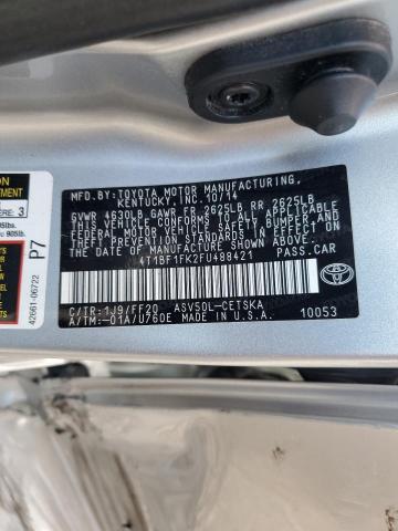 Photo 11 VIN: 4T1BF1FK2FU488421 - TOYOTA CAMRY LE 