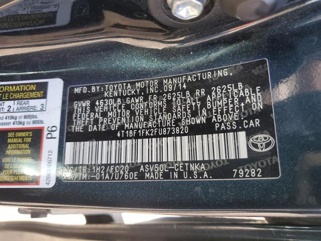 Photo 11 VIN: 4T1BF1FK2FU873820 - TOYOTA CAMRY 