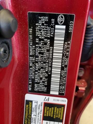 Photo 12 VIN: 4T1BF1FK2FU889046 - TOYOTA CAMRY LE 