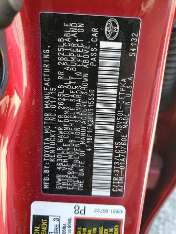 Photo 11 VIN: 4T1BF1FK2FU915550 - TOYOTA CAMRY LE 