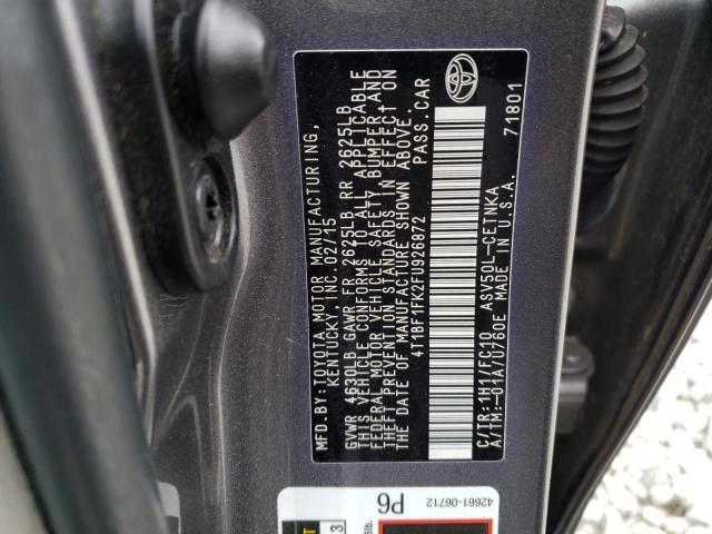 Photo 11 VIN: 4T1BF1FK2FU926872 - TOYOTA CAMRY LE 