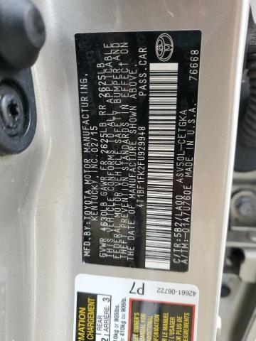 Photo 11 VIN: 4T1BF1FK2FU929948 - TOYOTA CAMRY 