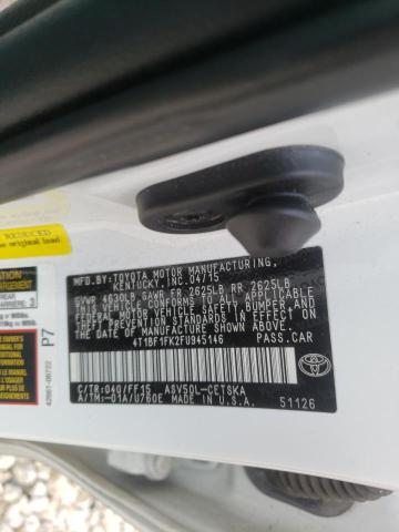 Photo 9 VIN: 4T1BF1FK2FU945146 - TOYOTA CAMRY LE 