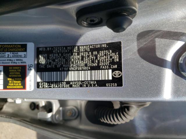 Photo 9 VIN: 4T1BF1FK2FU978924 - TOYOTA CAMRY LE 