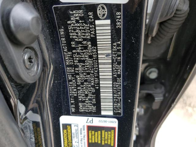 Photo 11 VIN: 4T1BF1FK2GU216582 - TOYOTA CAMRY LE 