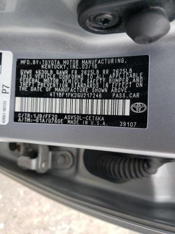 Photo 9 VIN: 4T1BF1FK2GU217246 - TOYOTA CAMRY LE 