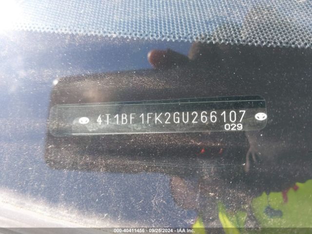 Photo 8 VIN: 4T1BF1FK2GU266107 - TOYOTA CAMRY 