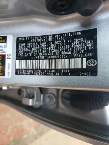 Photo 12 VIN: 4T1BF1FK2HU282907 - TOYOTA CAMRY LE 