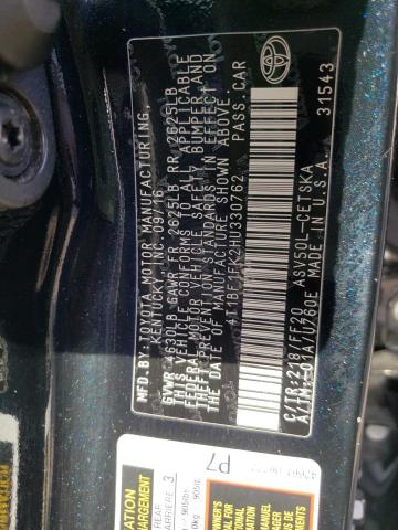 Photo 9 VIN: 4T1BF1FK2HU330762 - TOYOTA CAMRY LE 