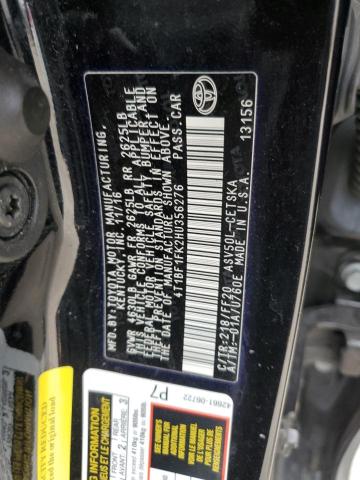 Photo 12 VIN: 4T1BF1FK2HU356276 - TOYOTA CAMRY LE 