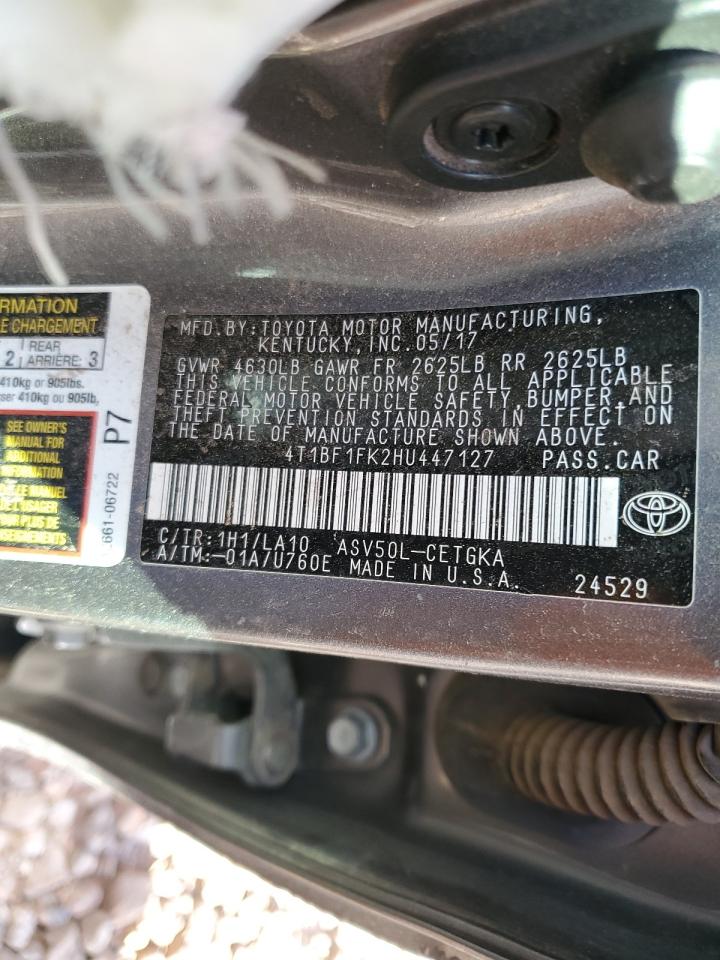 Photo 11 VIN: 4T1BF1FK2HU447127 - TOYOTA CAMRY 