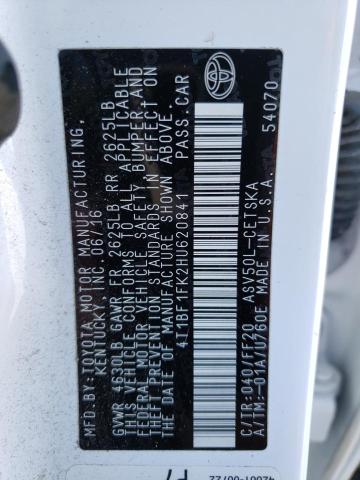 Photo 11 VIN: 4T1BF1FK2HU620841 - TOYOTA CAMRY 