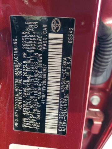 Photo 12 VIN: 4T1BF1FK2HU662927 - TOYOTA CAMRY 