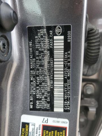 Photo 11 VIN: 4T1BF1FK2HU706831 - TOYOTA CAMRY LE 