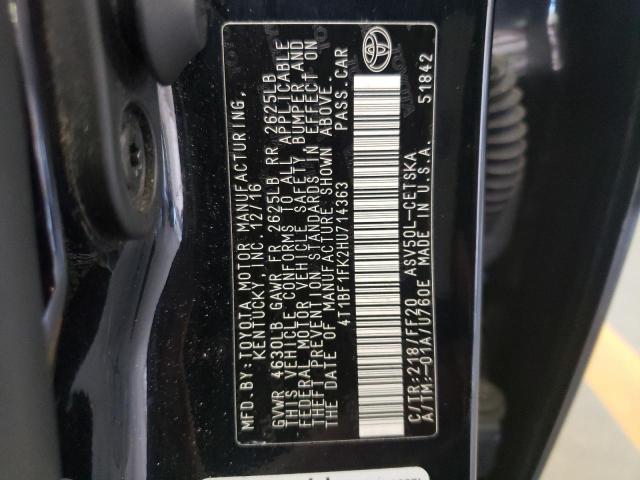 Photo 11 VIN: 4T1BF1FK2HU714363 - TOYOTA CAMRY LE 