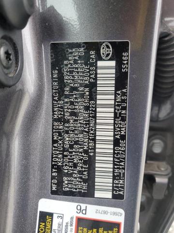 Photo 11 VIN: 4T1BF1FK2HU717229 - TOYOTA CAMRY 