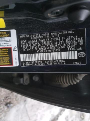 Photo 9 VIN: 4T1BF1FK2HU723158 - TOYOTA CAMRY LE 