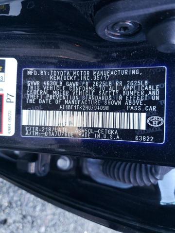 Photo 9 VIN: 4T1BF1FK2HU794098 - TOYOTA CAMRY LE 