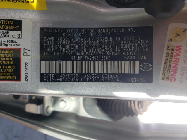 Photo 9 VIN: 4T1BF1FK2HU812387 - TOYOTA CAMRY LE 