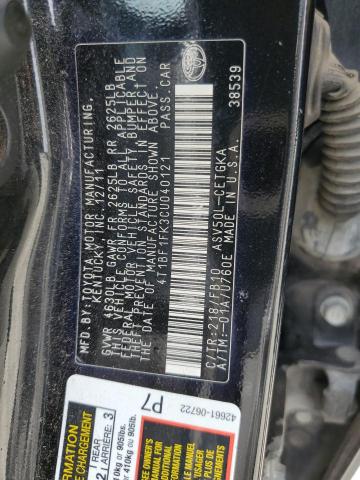 Photo 11 VIN: 4T1BF1FK3CU040121 - TOYOTA CAMRY 