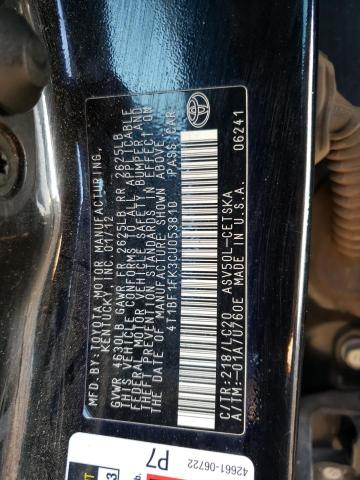 Photo 11 VIN: 4T1BF1FK3CU053810 - TOYOTA CAMRY BASE 