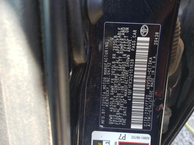 Photo 11 VIN: 4T1BF1FK3CU101628 - TOYOTA CAMRY BASE 